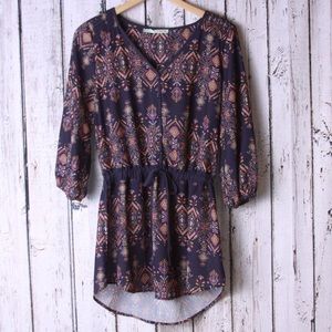 Maurices Tunic Blouse Navy Size Small